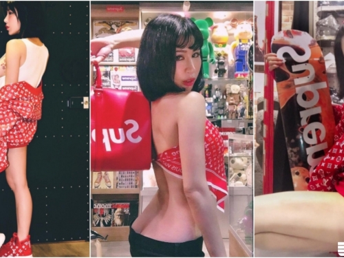 西門潮牌店有「白皙蜜臀妹」！超狂穿法「渾圓側乳」好明顯！聯名款這樣穿就是猛...