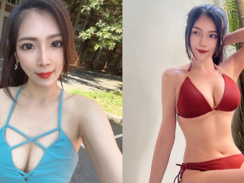 壓扁了啦！長腿家政婦「米可」擦玻璃炸奶畫面好誘惑