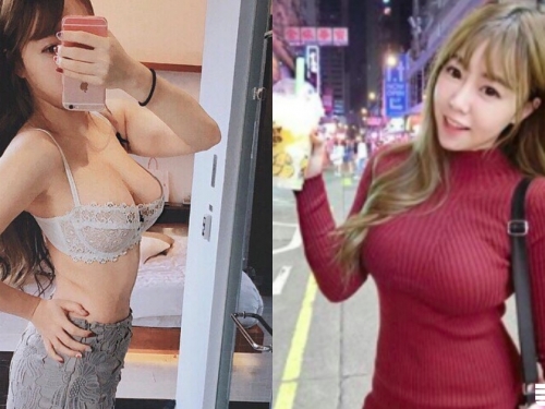 正妹：其實我很瘦！白皙大奶妹直接「脫衣自拍」，驗明「巨乳蟻腰」好身材！