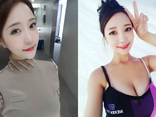 韓國氣質空姐上班包緊緊　制服一脫強力乳彈瞬間炸出