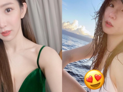 女神「郭書瑤」又放福利啦！辣 PO 泳裝「邪惡視角」...渾圓「側乳」當場現形！