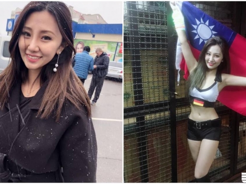 正妹Emily在烏克蘭等到第一場雪，「性感容顏」迷倒旁邊路人！