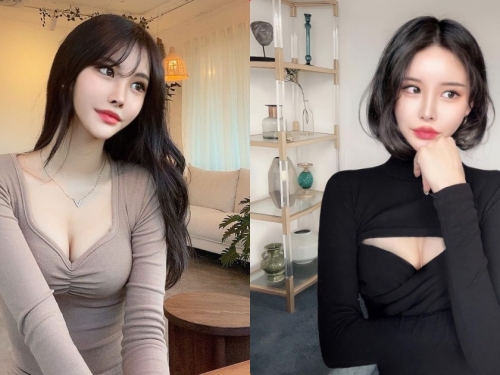 美豔老闆娘「胸前挖空」太惹火，「白嫩美乳」胸型超養眼！