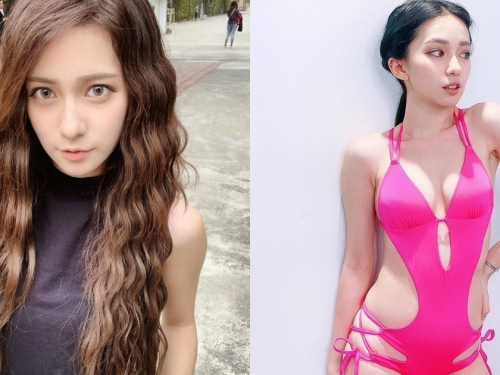 小隻馬也很兇！台荷混血正妹「Lucy」挑戰大尺連身泳裝，超白無暇美肌性感爆表！