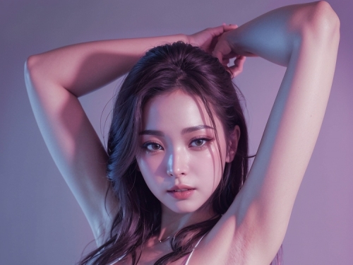 AI生成美女~Ai_DaDaDak-Ai girl neon lighting photo（霓虹燈下）