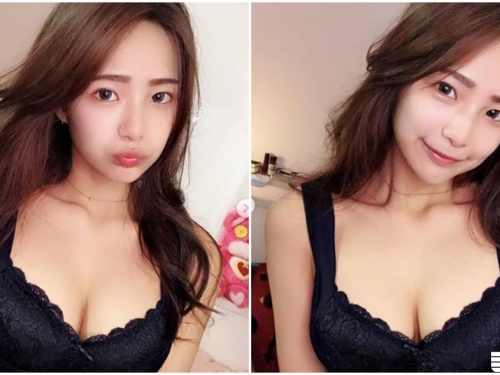 實況主「火辣爆乳衣」好兇喔，驚人車頭燈太「波濤洶湧」了！