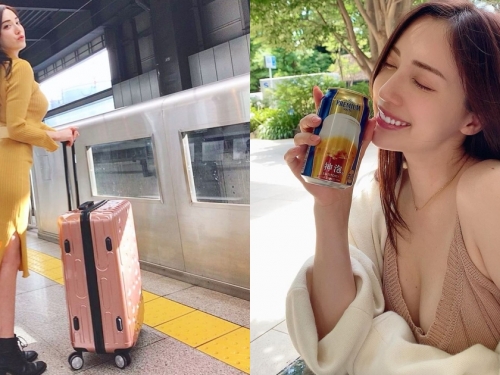 搭車遇到「神級正妹」身材好驚艷！完美臉蛋配Ｓ級曲線，誰不想幫她扛行李啊！