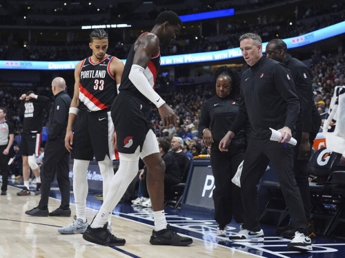 NBA》近13戰10勝的拓荒者受重創！ 當家中鋒艾頓受傷至少缺4週