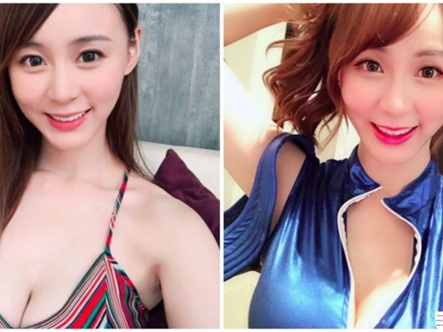 融化了！超可愛爆乳甜心，甜甜一笑「養眼深溝超迷人」！