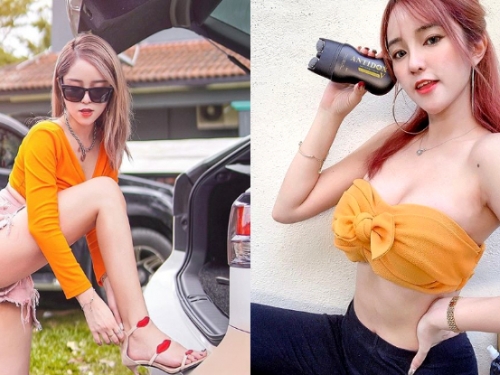 今天算帳！正妹會計師「Baby Kylie」美腿一跨乍現邪惡春光，飽滿雙峰更讓人無法抗拒！