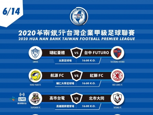 足球／企甲第二循環開踢 開放球迷進場觀戰