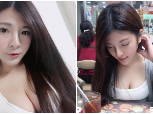 巨乳端上桌！正妹吃飯露出「驚人大長輩」，養眼福利客人都受不了...