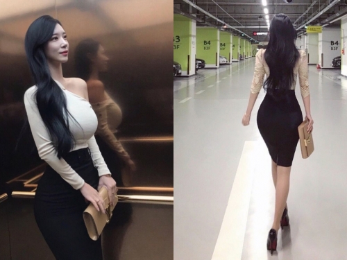 美豔絕倫「電梯小姊姊」氣質外型太誘人！豐滿視角讓人難以專心