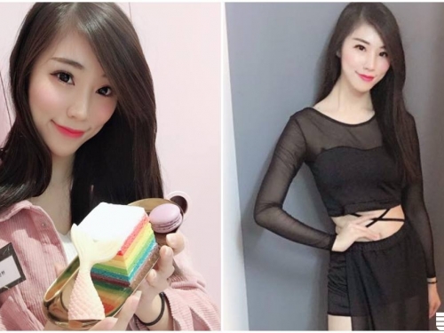 正妹主持人「倩宇」穿上黑色新裝，性感纖腰和白嫩長腿太誘人了！