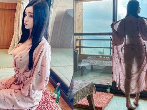 「G奶正妹」日式溫泉旅館住宿，超透浴衣露出「窈宨曲線」，網友吶喊：番號呢？