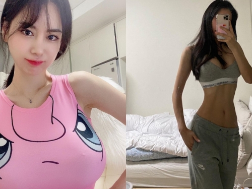 胖丁脾氣好差！「F級正妹」不科學上圍快把衣服撐破，網友：想立刻收服