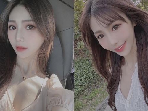 大眼甜心「竺竺」低胸照超誘人，「白嫩曲線」魅力滿滿！