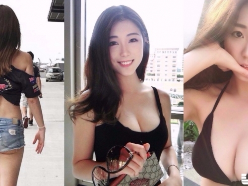 賽車女神「美臀微笑線」好搶鏡！堅挺美乳的完美身材讓人噴鼻血...