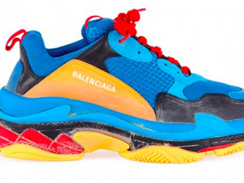 大家都該有的撞色鞋！想要繽紛Dad Shoes？這雙Balenciaga Triple S 2018春夏配色絕不能錯過