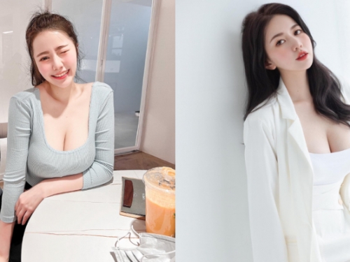 「性感女同事」開會放大招，「壯美大乳」還藏鮮嫩美背