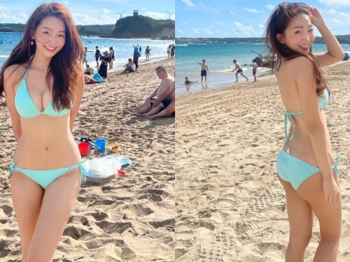 陽光正妹首PO比基尼照！「美乳長腿」比例好犯規，辣到能引發家庭革命！