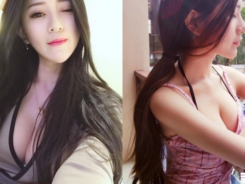 戀愛了！「白嫩美乳正妹」胸前長輩兇兇der，「超深V事業線」衣服快被撐爆了！