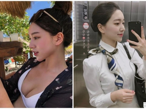 正妹度假展現「兇兇美乳」！「滑手機時的深溝」看到口水狂流啊！
