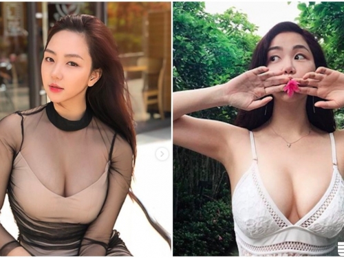 火辣爆奶姐姐「車頭燈超大顆」，核彈級容量走路好沈重喔！