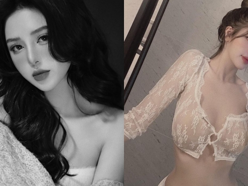 越南版巨乳范冰冰！「BaoBei」身材火辣超敢穿，透膚蕾絲秀「白嫩豪乳＋小蠻腰」！