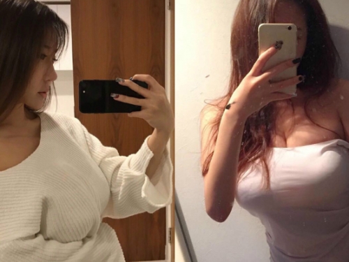 視覺衝擊！「蟻腰奶妹」中路直開渾圓豪乳乍現，大方放送「香豔美照」！