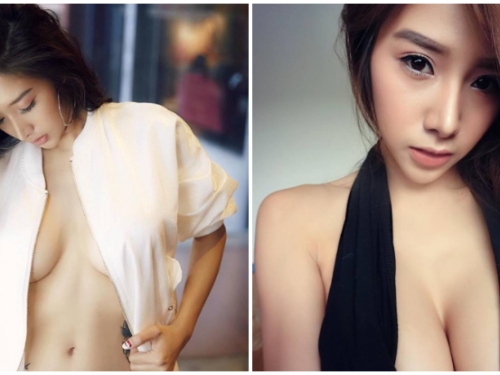 快攻她中路！「爆乳正妹」身材火辣，中空襯衫直接讓奶奶出來透氣，實在太犯規啦！