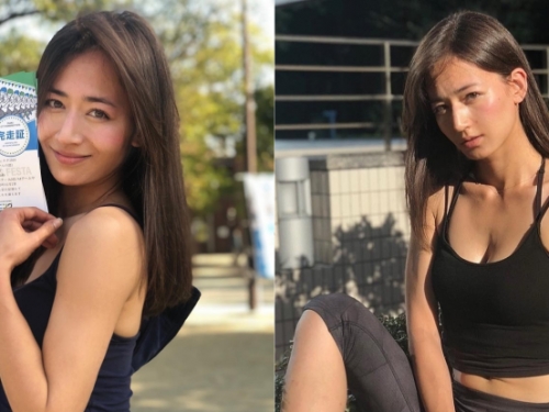 NBA有辣妹！日荷混血「宮和麻耶」無敵容顏下的日本第一美尻，球場嗨翻球星也愛不釋手！
