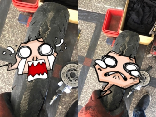 客人拿輪胎問「能補的？」師傅一看嚇壞 網：黃泉路候補