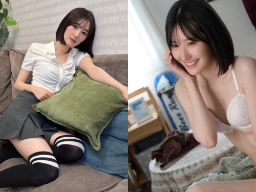 女友妹妹總是無意識露出「透視的私處」，隔著內褲磨擦...忍不住大量射精！