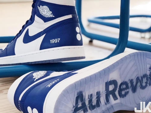 Nike向倒閉的法國買手店致敬！出品獨一無二藍白Air Jordan 1鞋底還藏著感人彩蛋…