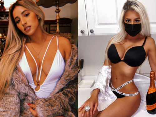 口罩要戴乳溝要露！「選美冠軍」宣導防疫觀念　渾圓爆乳太吸睛搶焦點