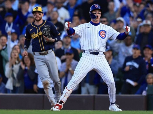 MLB季後賽》小熊首局關鍵4分力退釀酒人 成功續命、避免遭橫掃