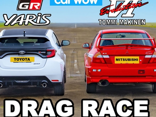 [影] 跨世代WRC血統車款直線對決：GR Yaris vs. Lancer Evo IV