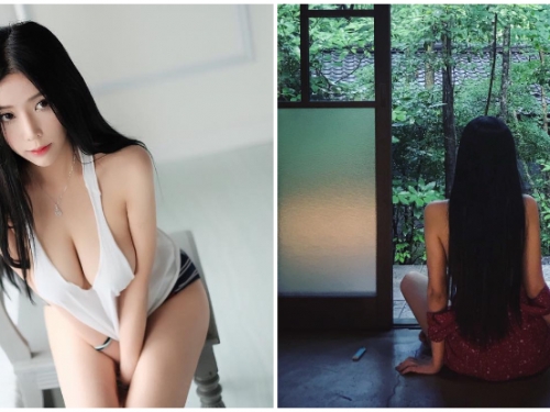 色氣「巨乳小隻馬」身材超豪邁！直接對窗外敞開胸襟，千萬網友跪求轉身！