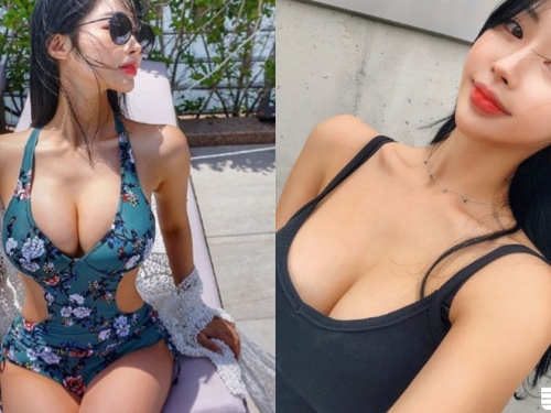 近乎膛炸的「超豐滿巨乳」！圓圓滿滿要滾出比基尼，穿細肩背心更是不得了！