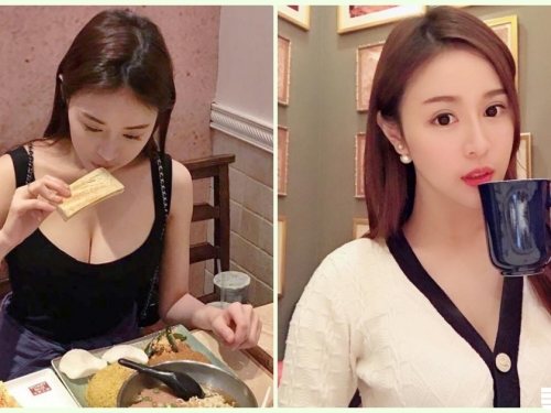 餐廳驚見「白皙爆乳妹」火辣視角太逆天！滿滿的「甜美氣質」外型滿分啊～