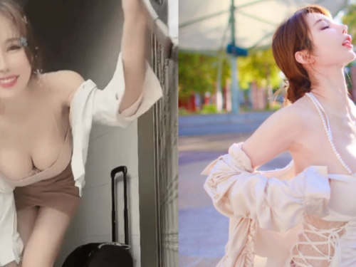 吃爆！「超暖心老婆」開門狂蹦「軟嫩大乳」，奶味晚餐必吃無疑！