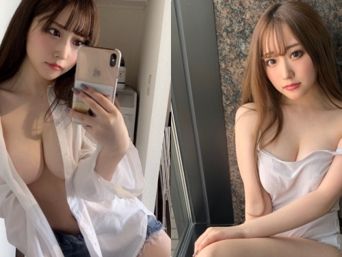 最愛不穿內衣！性感美少女「胸前開開外露深溝」，巨大乳球看得超清楚！