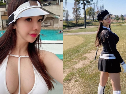 球場遇到「兇兇高爾夫大奶妹」，騷氣揮桿「意圖使人無法專心」！