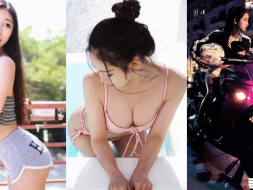 圓乳翹臀「重機妹」！清純正妹最愛「騎大車」超反差！穿上泳裝後更是讓人抓不住她...