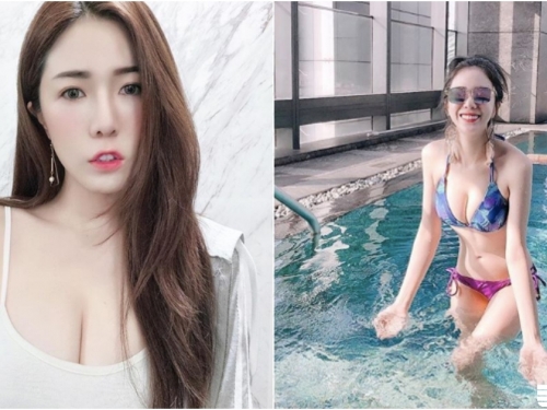 搶先試穿「新款比基尼」，Uyi展現傲人身姿，冬天也要好好玩水呀～
