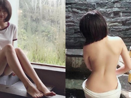 裸湯讓人噴鼻血！雲林「正妹護理師」美乳長腿超誘人，終於讓粉絲敲碗等到全裸！