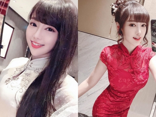 旗袍最美！音樂才女「丘涵Joanne」春節大方展現，貼身曲線手捧琵琶氣質典雅！