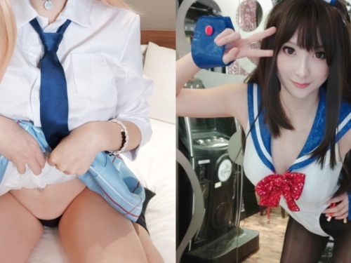「騷色魔術師」掀裙放送小秘境，「蜜汁腿肉」吃掉小褲褲腰線超邪惡