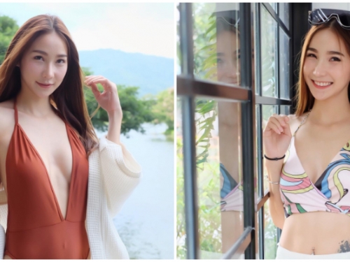 深V開到底！「陽光正妹」度假就是要極度性感，超激比基尼展露火辣身材！